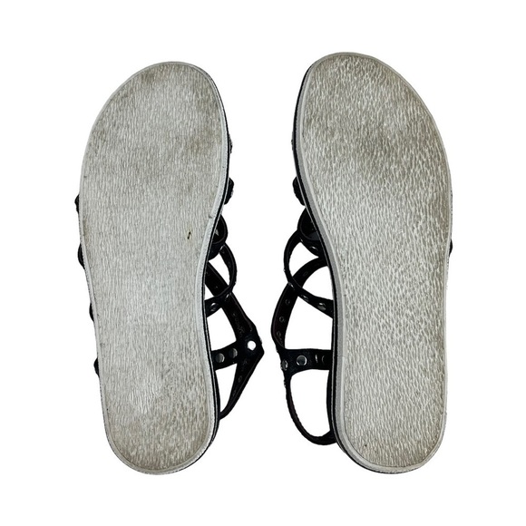 MARC BY MARC JACOBS GENA 5 STRAP LEATHER NAILHEAD STUDDED GLADIATOR SANDALS - Picture 9 of 15